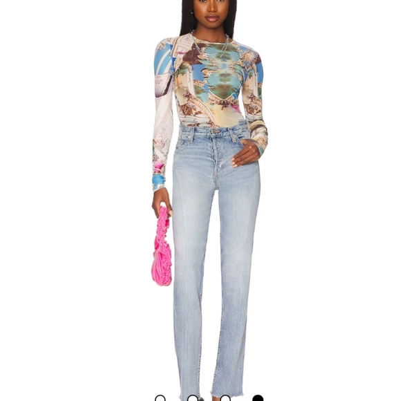 x Paloma Elsesser Long Sleeve Tee in Baroque Miaou -L - Picture 4 of 6